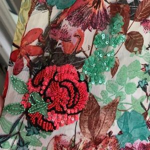 Alice & Olivia floral sequin maxi